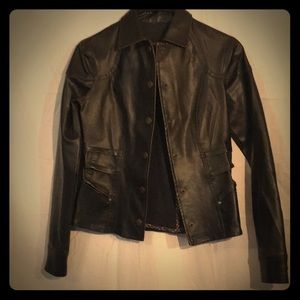 Vintage Brown Leather Jacket